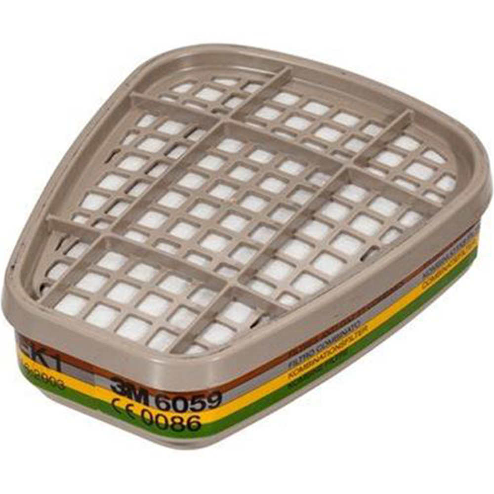 3M 6059 GAS AND VAPOUR FILTER, ABEK1 (2PCS/PKT)