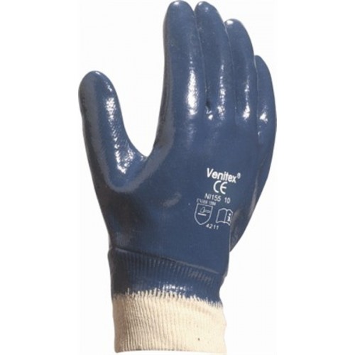 NI15510 | Guanti da lavoro Delta Plus NI155, Tg. 10, in Nrile, col. Blu Nrile | RS