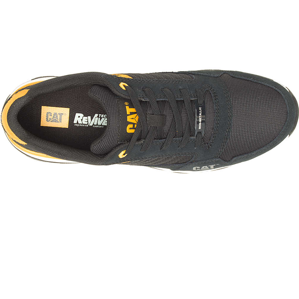 CAT P91480 VENWARD CT SAFETY SHOE, BLACK/CAT YELLOW